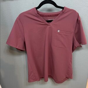 Fabletics Women’s Vital 1 Pocket Scrub Top XL Muave